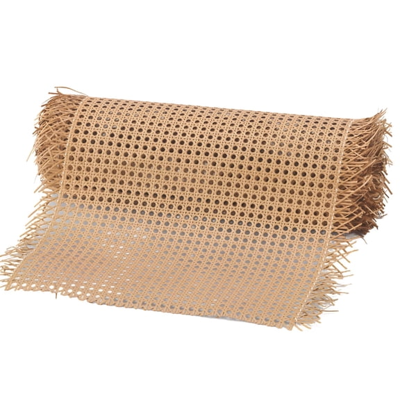 Rattan Webbing Roll 2" & 3" Wide PE Handwoven Faux Rattan Fabric, DIY Chair Repair & Ceiling Decor, 21.7" x 39.4"