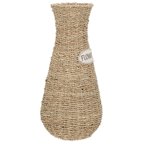 Rattan Floor Vases Tall Slim Standing Pastoral Style Visual Experience