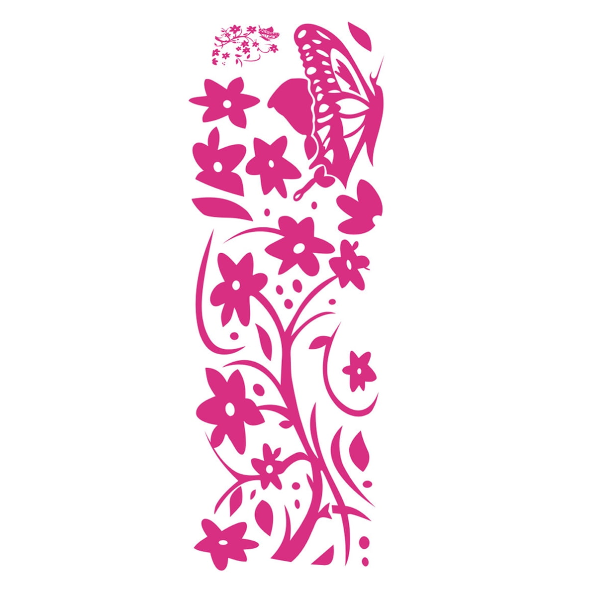 Rattan Flower Removable Wall Decor Decal Sticker Peel and StickFlower