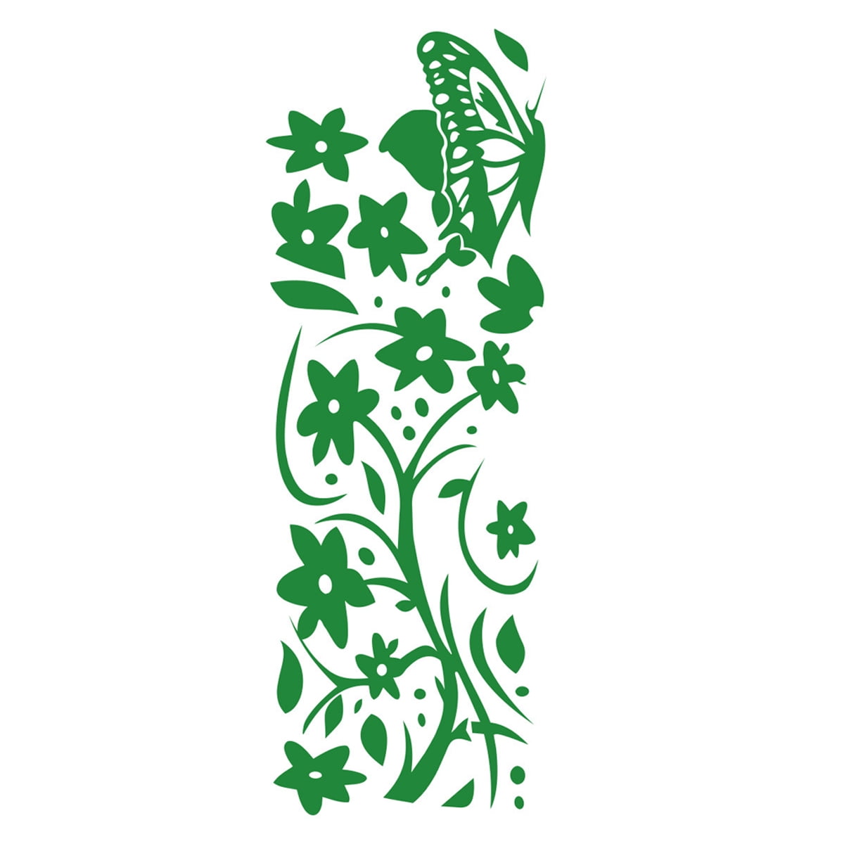 Rattan Flower Removable Wall Decor Decal Sticker Peel and StickFlower