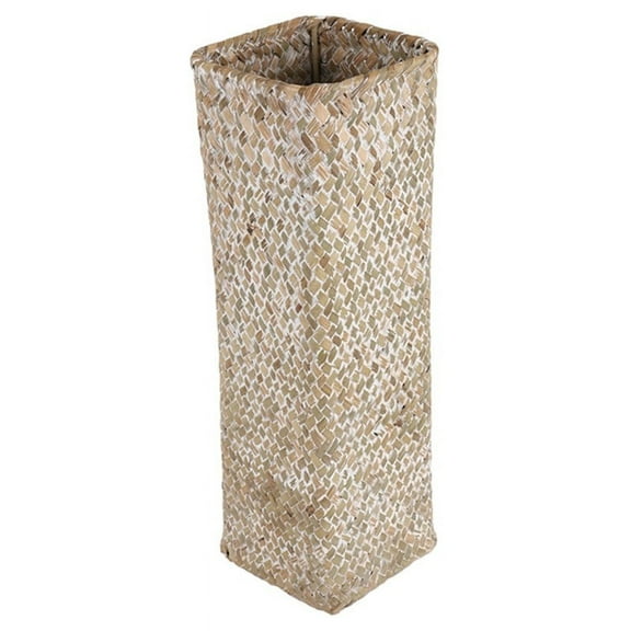 Rattan Flower Vase Bamboo Baskets Decoration Vases Fruit Basket Tall for Home Decor White