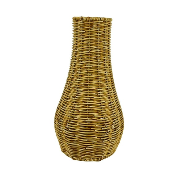 Rattan Flower Vase, Wicker Vases Decoration Flower Pot Flower Arrangement Rustic 19cm x 35cm x 9.5cm