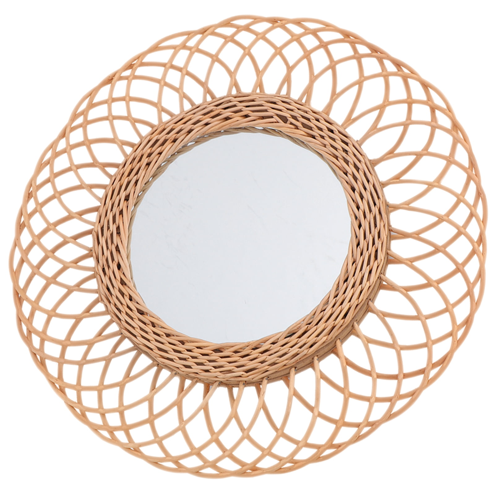 SOPOTUTU Decorative Braided Rattan Mirror for Bedroom and Nursery Girls ...