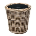 thumbnail image 1 of KOUBOO Unique Home Decor Kobo Rattan 2 Gal Waste Basket, Elevate Your Space with Boho Charm, Gray-Brown, 1 Count, 1 of 6