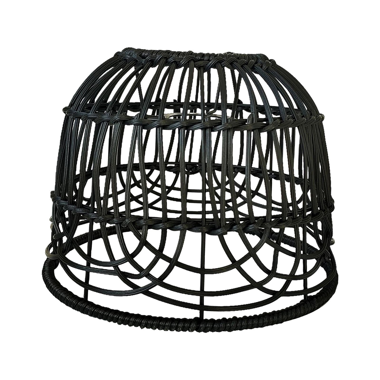Rattan Lampshade Rattan Basket Chandelier Lamp Shade Woven Lampshade ...
