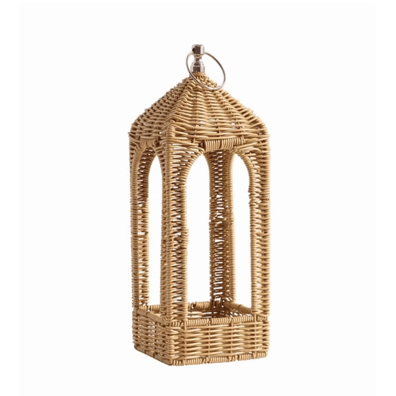 Rattan Lantern, 14.75" Perfect New Home & Wedding Gift
