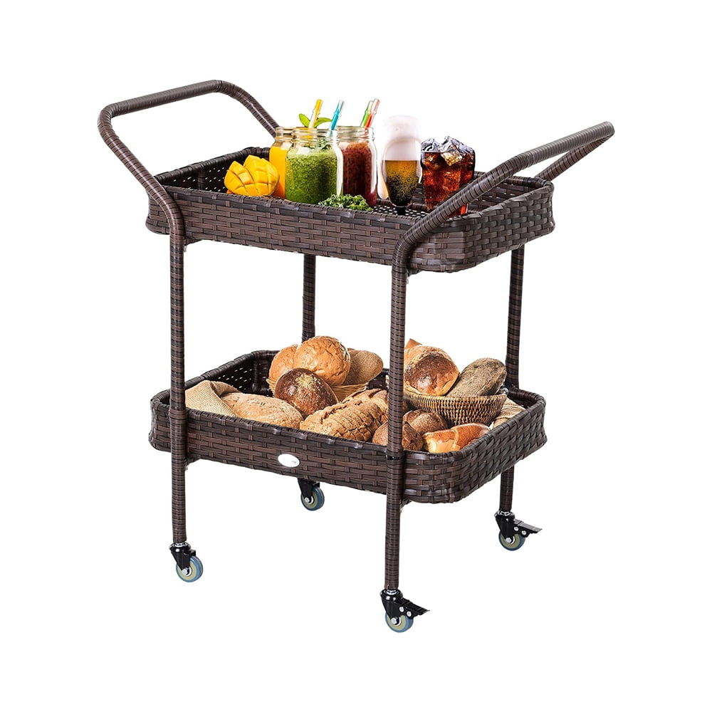 Curated visual reference: Visual Reference: Rattan Outdoor Bar Table Outdoor Kitchen Island With 2 Tier