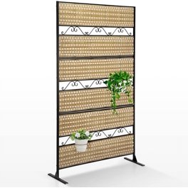 Mainstays 76 inchh Palm Metal Outdoor Privacy Screen