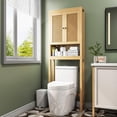 Rattan Over The Toilet Storage Above Toilet Bathroom Organizer