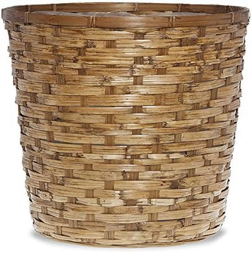 Rattan Planter Liner Basket, Light Brown Stain