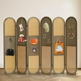 thumbnail image 1 of Rattan Room Dividers and Folding Privacy Screens, Panel Pegboard Room Divider with Hooks, Freestanding Wood Pegboard Display for Home Office, Bedroom, Craft Fair, Christmas Decorations, 1 of 16