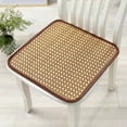 thumbnail image 1 of Rattan Seat Cushion 15.74x15.74 Inch Non-Slip Office Chair Pad Summer Cool Mat for Wood Metal Folding Chairs Brown or Khaki Easy-Clean, 1 of 6