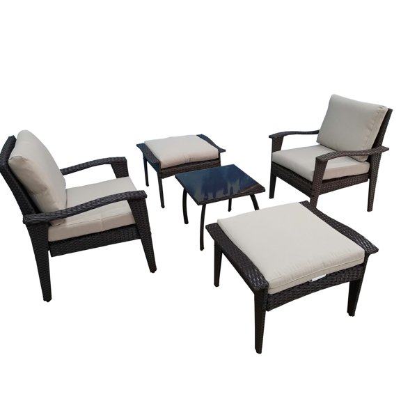 Rattan and Glass Combination / Outdoor Furniture / Unique and Attractive Design