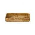 thumbnail image 1 of Rattan Serving Tray,Rectangle Basket,Wicker Storage and Organizing Baskets,Wicker Serving Tray,Woven Storage Basket,Natural Decorative Woven Tray for Home Bathroom,Kitchen Decor,8.3"x1.7"x4.3", 1 of 5