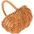 thumbnail image 1 of Rattan Shopping Basket Hamper Simulation Rattan Basket Photo Prop Wine Basket Woven Basket Handheld Basket, 1 of 6