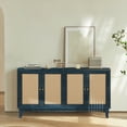 thumbnail image 1 of Rattan Sideboard Buffet Cabinet,Accent Storage Cabinet with Rattan Doors, Freestanding Sideboard Storage Cabinet,Kitchen Console Cabinet for Entryway Living Room Hallway Bedroom Office, 1 of 8