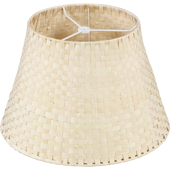 Rattan Spider Shade, 9" Top x 14" Bottom x 9-1/2" Slant