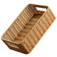 thumbnail image 1 of Rattan Storage Basket Woven Bin Sundries Organizer Hamper Bins Water Tank Grocery Fruit Baskets, 1 of 6