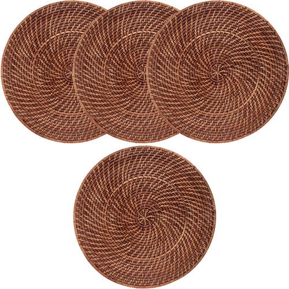 Rattan Straw Placemats, Set Of 4
