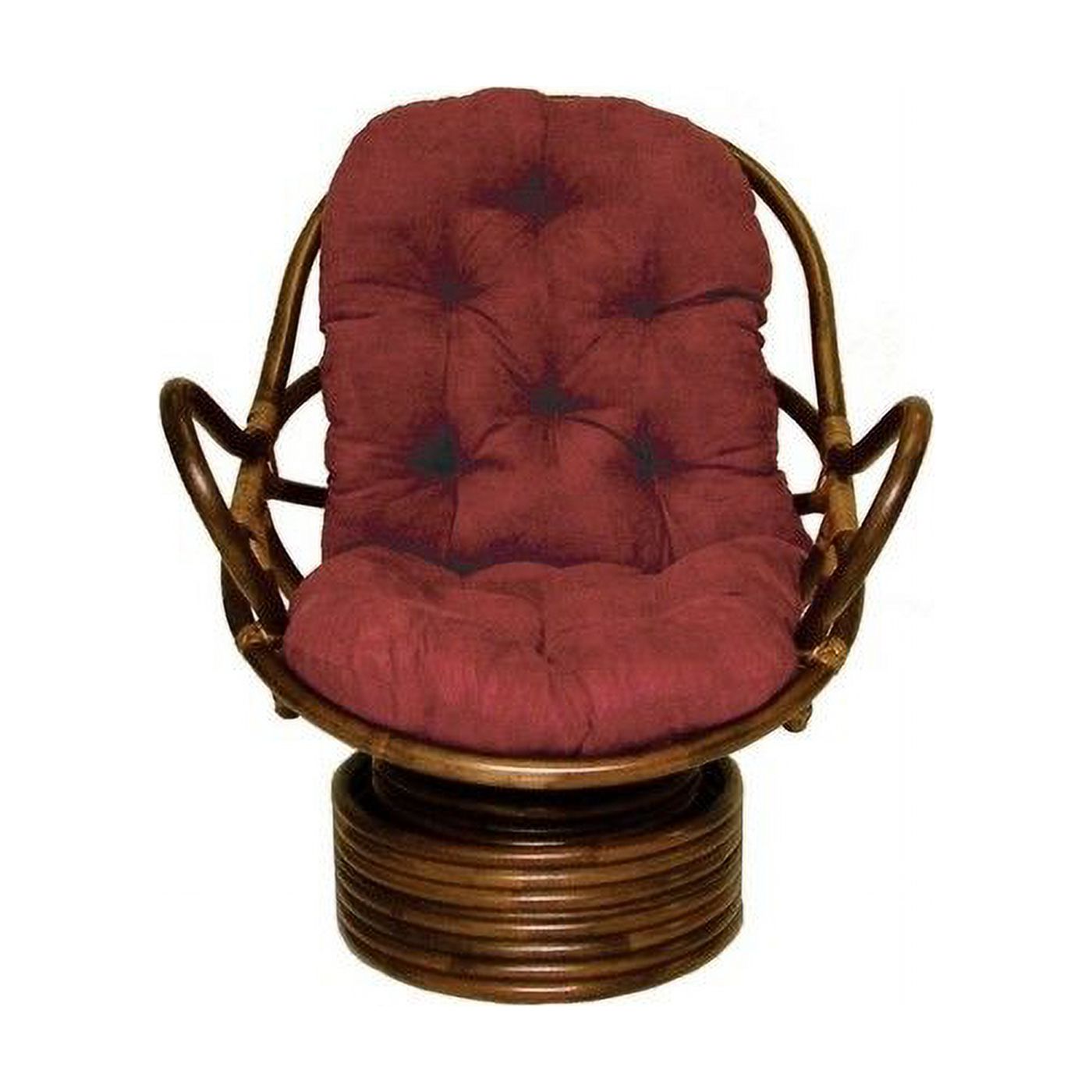 Rattan Swivel Rocker with Micro Suede Cushion - Walmart.com