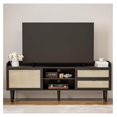 Rattan TV Stand 75 Inch TV, Century Modern Media Entertainment Center