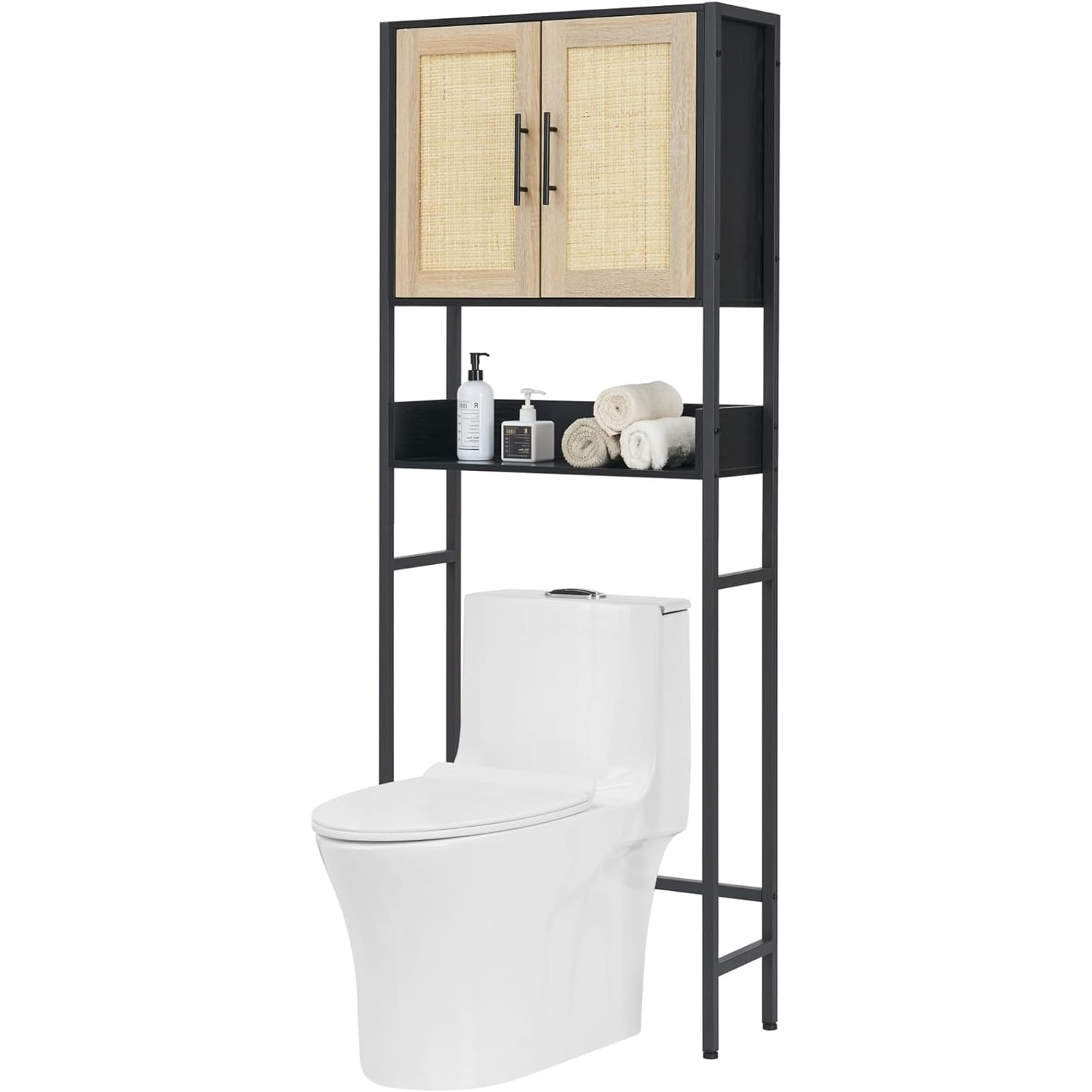 Rattan Toilet Storage Over The Toilet Storage Wood