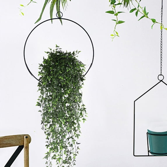 Rattan Wall Mounted Decoration, Realistic Artificial Hanging Plants for Wedding, Home, and Balcony Decor, Easy to Install and Long-lasting for Indoor and Outdoor Use
