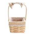 thumbnail image 1 of Rattan Wicker Storage Handwoven Portable Picnic Organizer for Home Garden Easter and Flower Arrangement, 1 of 5