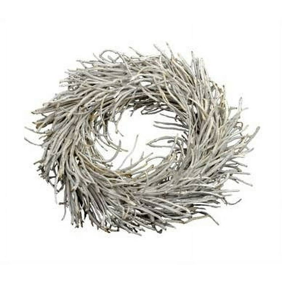 Rattan Willow Door Wreath- White