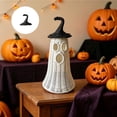 thumbnail image 1 of Rattan Witch Hat and Wicker Ghost Halloween Decor,Handwoven Ornament for Home Party Porch(A), 1 of 7
