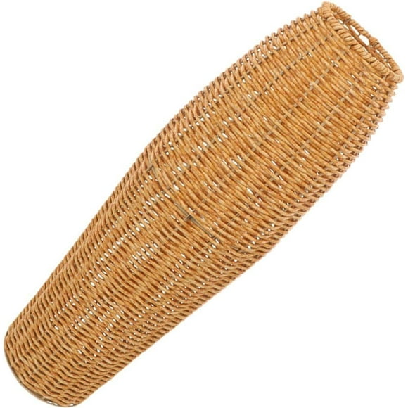 Rattan Woven Flower Vase, Rustic Floor Vase Decorative Wicker Floor Vase Tall Floor Vase for Home Balcony Garden Decor