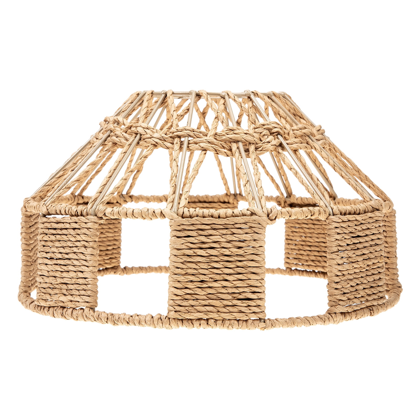 Rattan Woven Pendant Light Cover Handwoven Rattan Natural Light Fixture ...