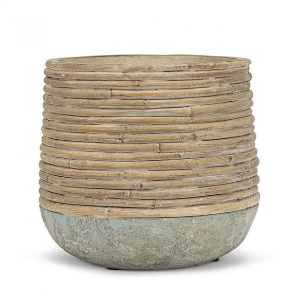 Rattan Wrap Look Planter
