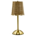 thumbnail image 1 of Home Decor Collection Sterling & Noble Home Cordless Indoor Rattan and Gold Colored Table Lamp with Touch Switch/Dimmer, 1 of 15