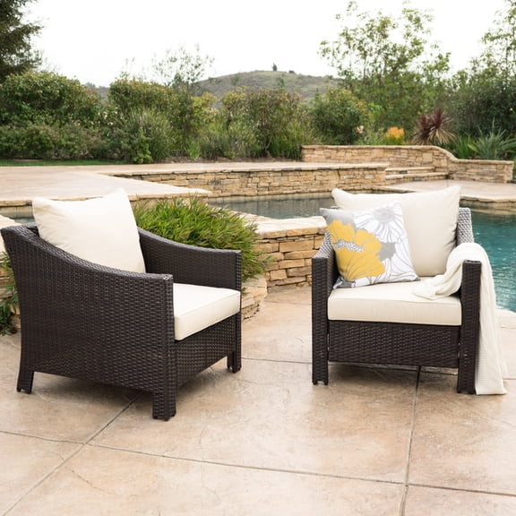 Rattan - made and Water - resistant Patio Armchairs - Create a Stylish Outdoor Relaxing Space