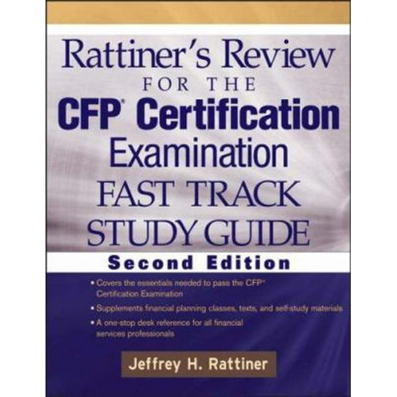 Pre-Owned Rattiner's Review for the Cfp Certification Examination: Fast Track, Study Guide (Paperback) 0470054557 9780470054550