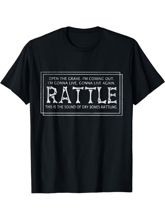 Rattle - Christian Quote Faith Elevation Inspiration Classic T-Shirt Black Medium