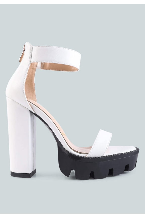 Rattle Chunky High Block Heel Sandals
