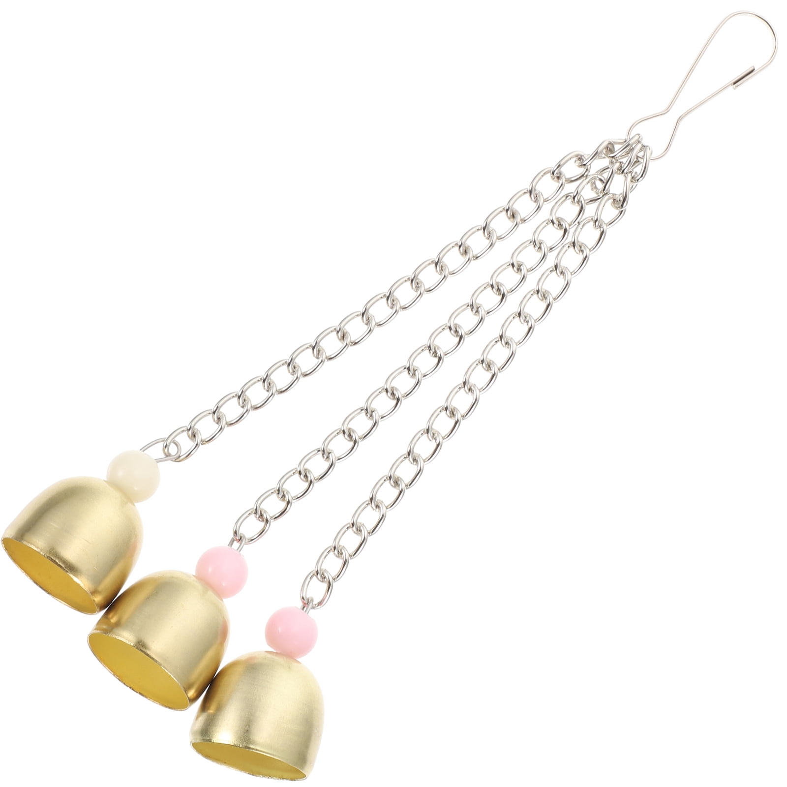 Rattle The Bell Parrot Toy for Large Birds - Stainless Steel Cage Decor ...