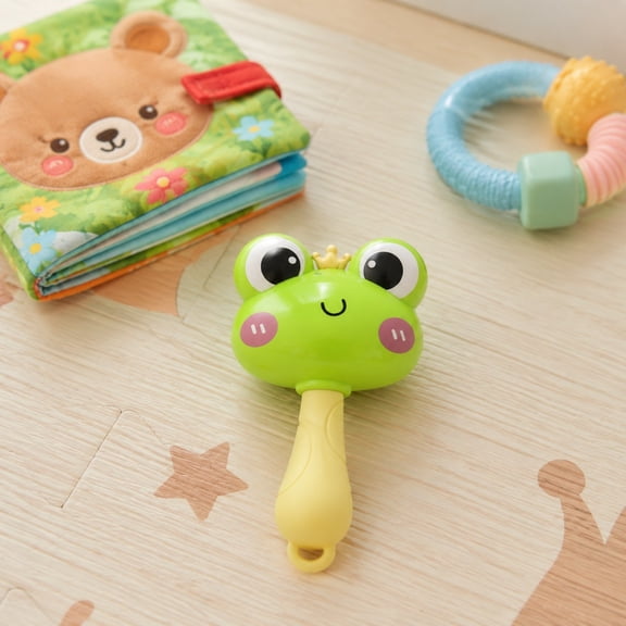 Rattle Toy Baby Maracas Sensory Toys - Plastic BPA Free, Perfect Size for Grasp Training, Ideal Baby Boy Girl Toy Gift
