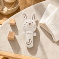thumbnail image 1 of Rattle Toy Organic Cotton Chewable Soft Bunny Shaped 7.1 Inch Single Pack Handheld Soothing Sensory Toy for Newborn Infant Toddler Early Educational Teething Activity Shower Gift, 1 of 4