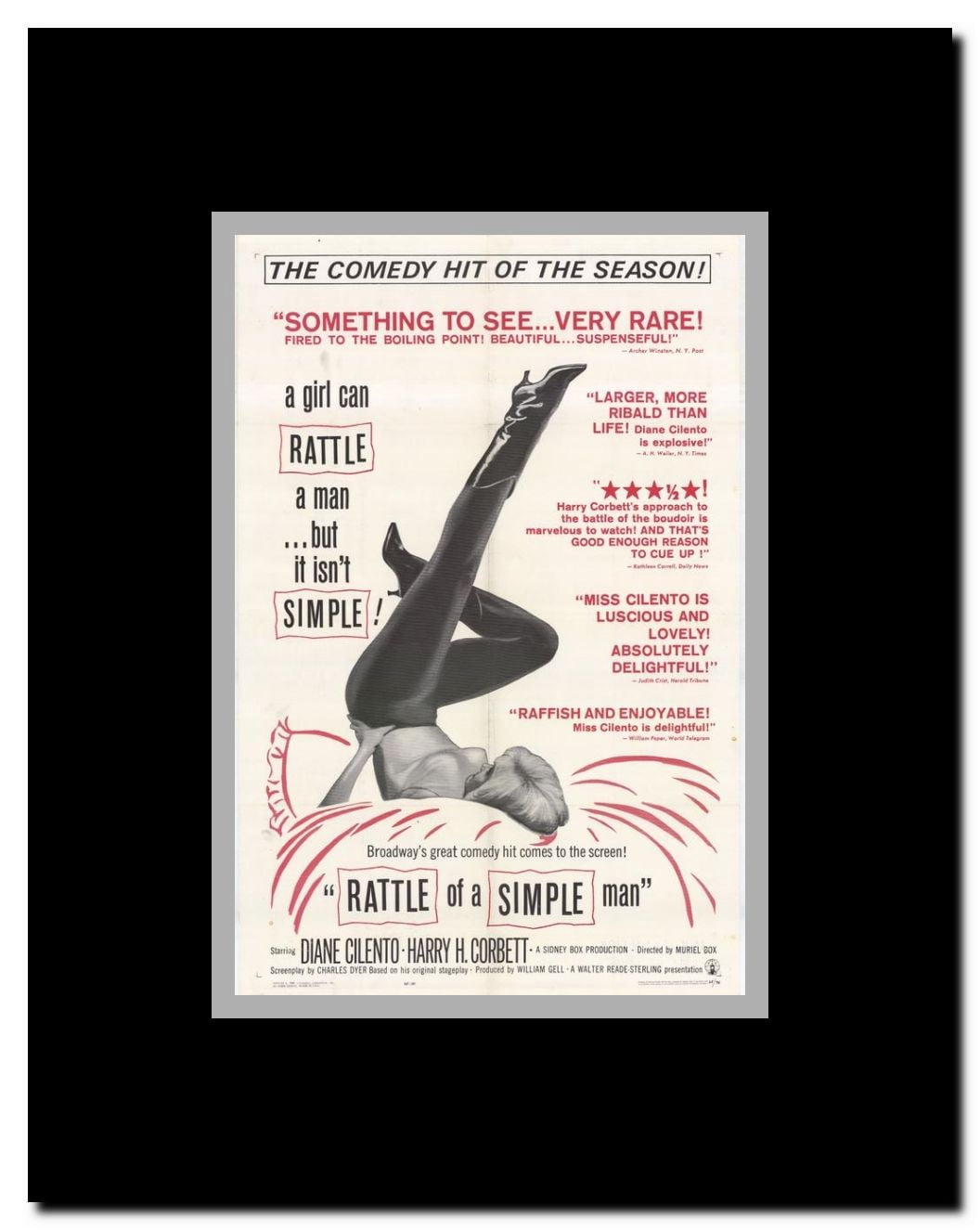 Rattle of a Simple Man Framed Movie Poster