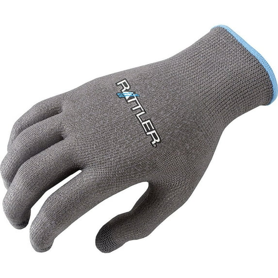 Rattler Rope High Performance Roping Riding Glove Steel Grey Kid