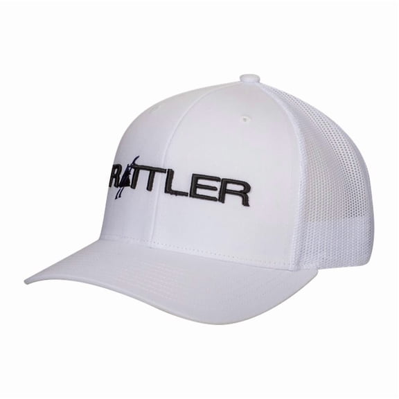 Rattler White Embroidered Logo Mesh Back Cap