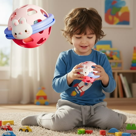 Rattles For Babies 0-6 Months,Baby Ball,Baby Toy,O Ball,Baby Girl Toys,Shower Gifts,Rattle Grip Rattle For Men And Women 1 Year Old Early Education Sand Hammers