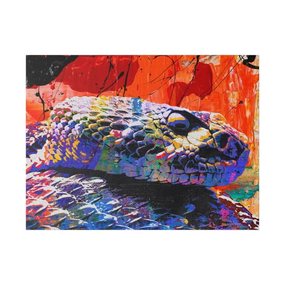 Rattlesnake Canvas Wall Art - Pop Art by Stephen Chambers