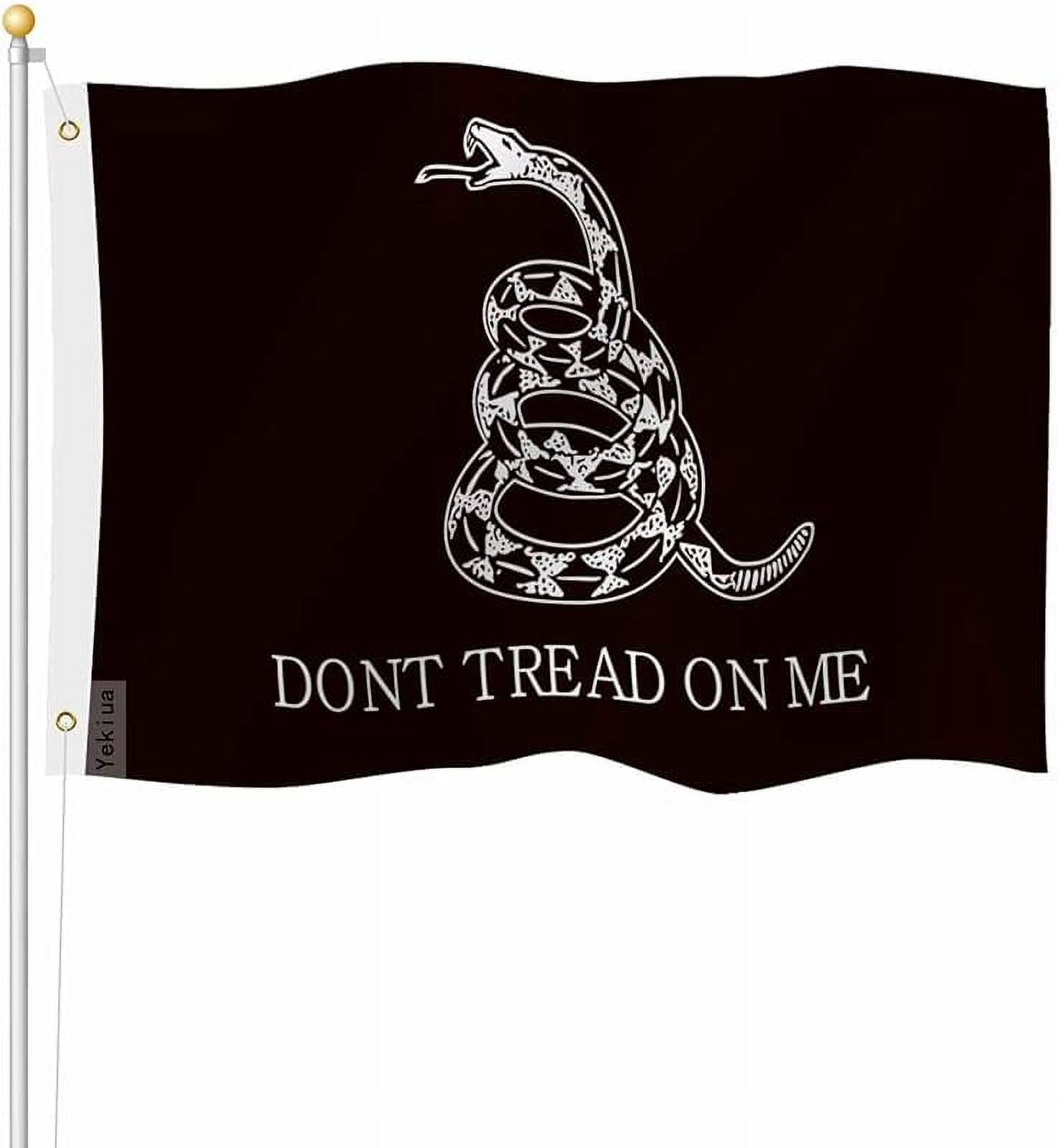Rattlesnake Flag 3X5 Ft Dont Tread On Me UV Protected Banner Outdoor ...