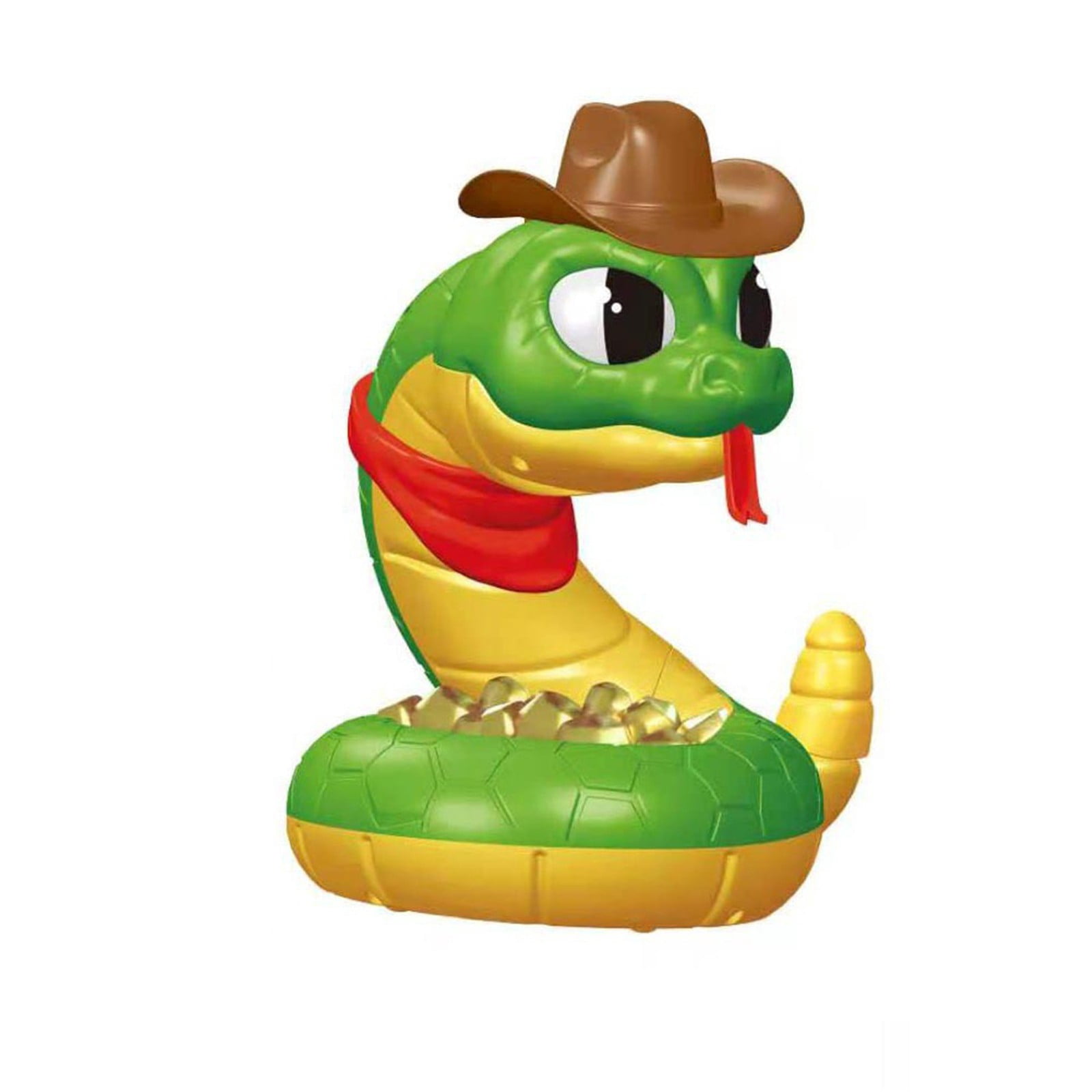Rattlesnake, Jake, 6.3x8.3 Inch Electric Jake the Snake Game, Get the Gold Before He Strikes, 2-4 Players, Novelty Gifts for Birthdays and Holidays