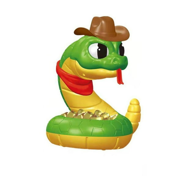 Rattlesnake, Jake, 6.3x8.3 Inch Electric Jake the Snake Game, Get the Gold Before He Strikes, 2-4 Players, Novelty Gifts for Birthdays and Holidays
