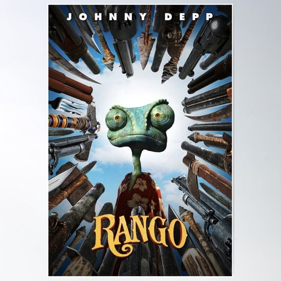 Rattlesnake Jake : Rango Poster Wall Art, Modern Wall Decor For Living Room Bedroom, 12x18 UNFRAMED